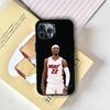 J-Jimmy Butler   Phone Case For iPhone 17,16,15,14,13,12,11 Plus,Pro Max,XS,Colored Silver Plated Inside Cover