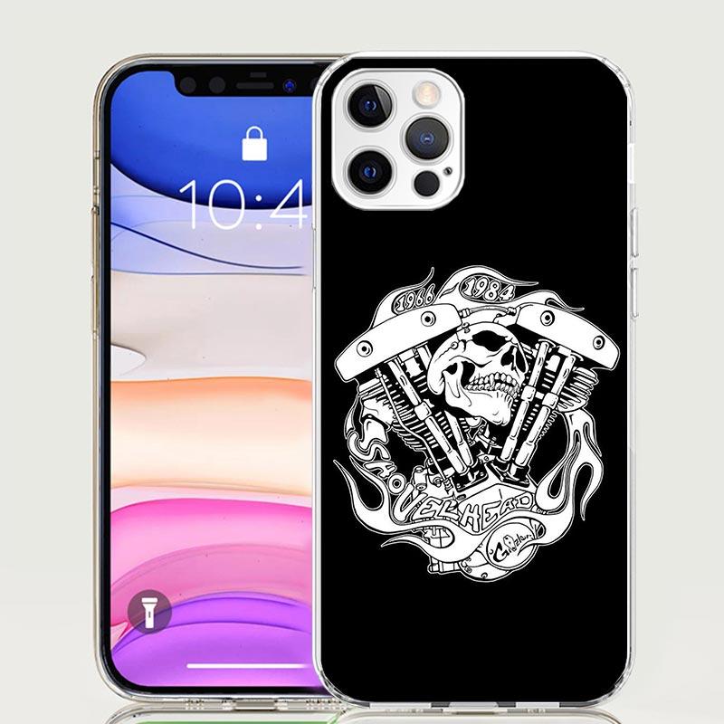 Motorcycle Gear Phone Case For Iphone 11 12 13 Mini 14 15 Plus 17 Air 16 Pro Max 16E 7 8 SE Art Customized Coque Capa 11 12 13 M