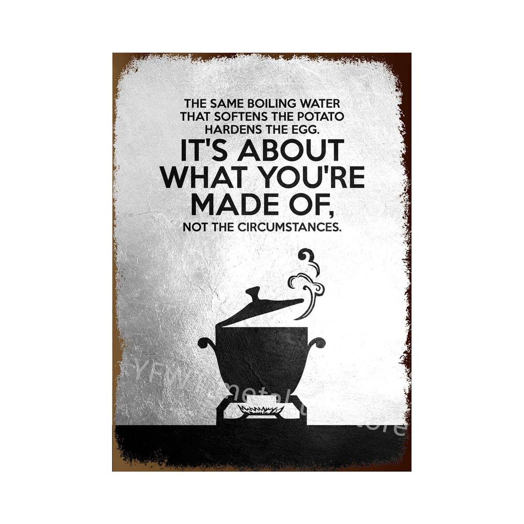 Делай все возможное и работай усердно Мотивирующая цитата Металлическая жестяная вывеска Художественные постеры Декоративная настенная картина для офиса Домашний декор