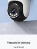 360° Full-Color Dual-Band WiFi Camera for Indoor/Outdoor Monitoring with No Blind Spots