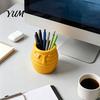 Decorative Makeup Brush Storage 3D Printed Honey Jar Pen Holder, Creative Desk Organizer for Office Cute Room Decor Accessories Stationery, Toothbrush