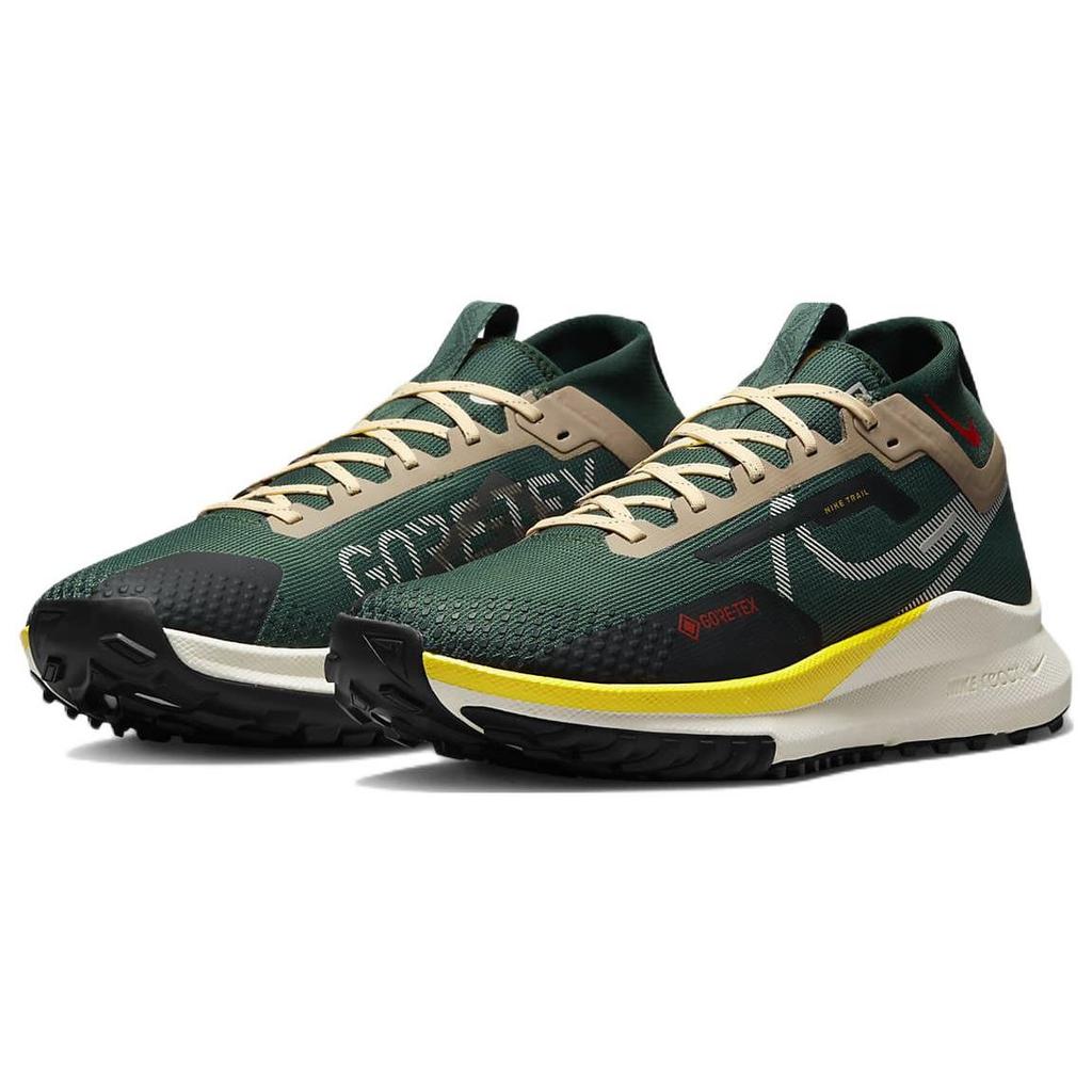 Nike React Pegasus Trail 4 GORE-TEX Noble Green Sail Мужские кроссовки Pro-Green Picante-Red FD0317-333