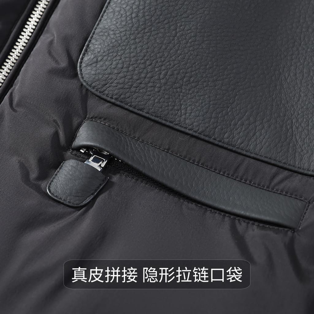 [90 Goose Down Jacket] Fashionable Light Luxury Stand up Collar Windproof Down Winter/Winter Constant Temperature Warmth Easy to Care for Men's Coat