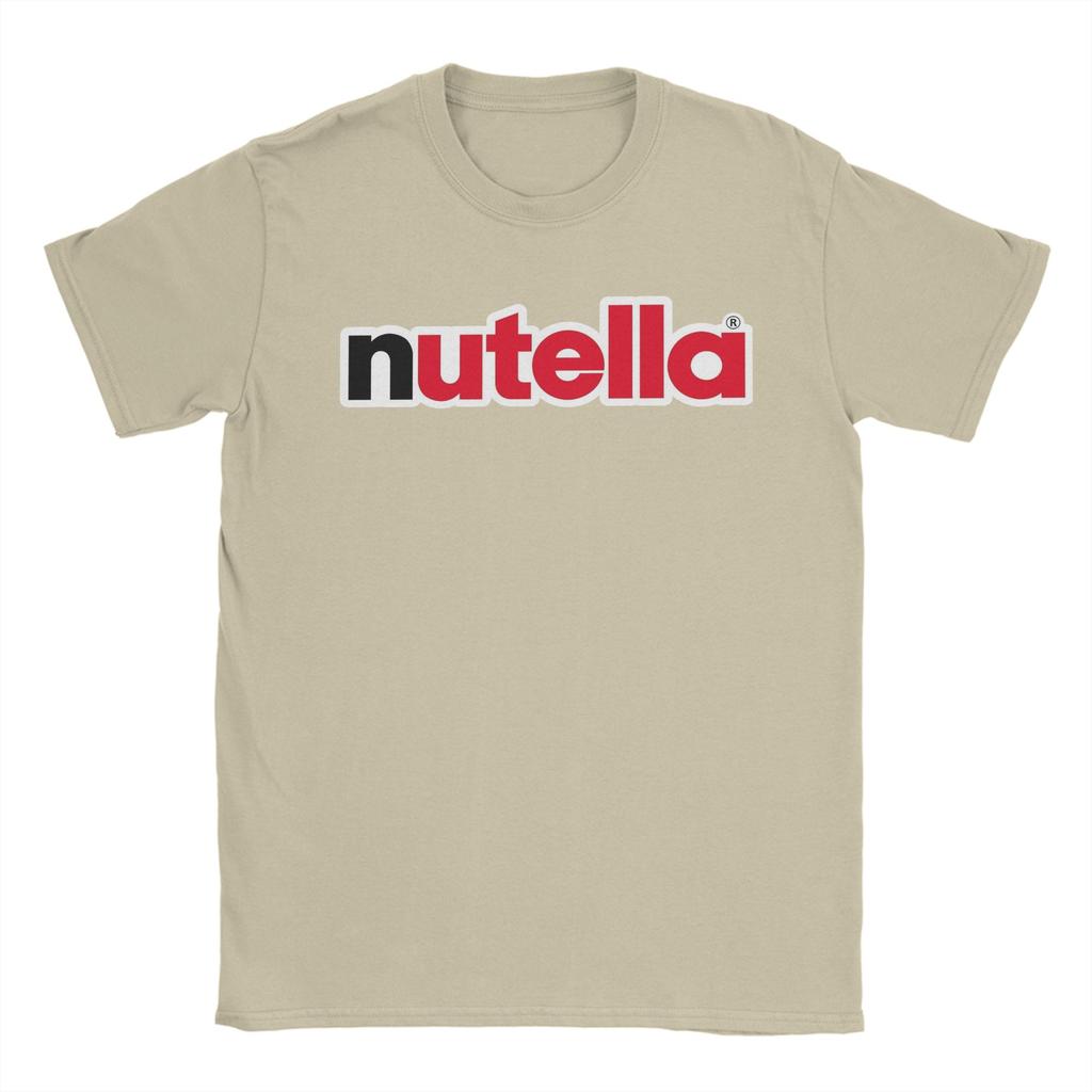 Футболка с логотипом Nutella Пляжные хлопковые футболки для унисекса Модная футболка с рисунком Короткий рукав Уличная одежда Футболки