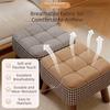 Compact Design Low Stool Soft Upholstered Seat Cream Style Ottoman Elegant Ottoman  Home Decor
