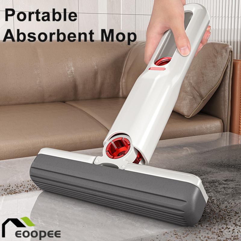 Powerful Squeeze Mini Mop Folding Home Cleaning Mops with Sponge Self-squeezing Floor Washing Mops Desk Window Car Clean Tools