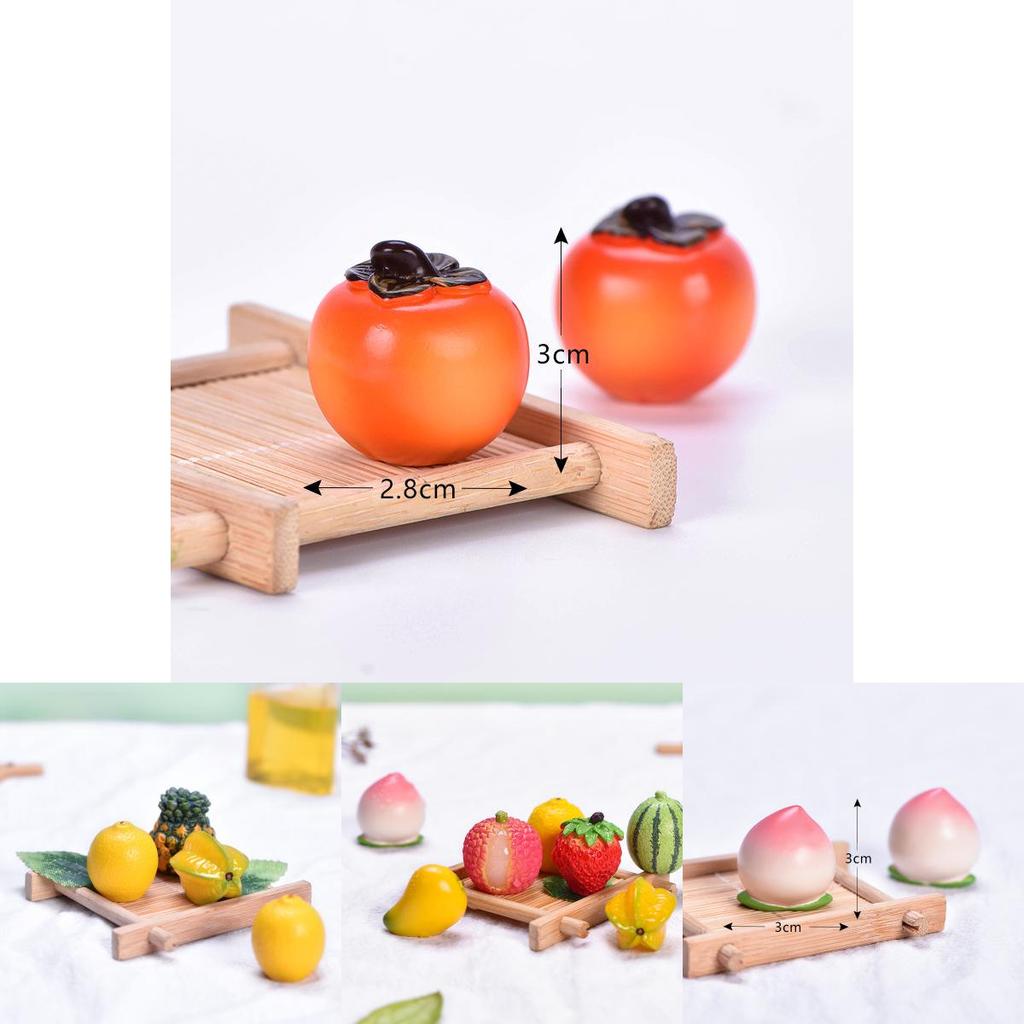 Милые и креативные миниатюрные фрукты из смолы для DIY-поделок и декора