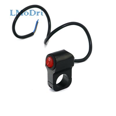 LMoDri 12 В переключатели фар мотоцикла из алюминиевого сплава для 7/8 "22 мм переключатель на руле противотуманный светильник вкл. выкл.
