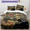 3pcs Duvet Cover Set (1*Duvet Cover + 2*Pillowcase, Without Core), Superheroes Print Soft All‑Season Bedding Set, Home Bedroom Decor Gift