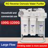 128W Commercial RO Reverse Osmosis Water Purifier Office Direct Drinking Pure Water Machine High Flow Household Water Filter