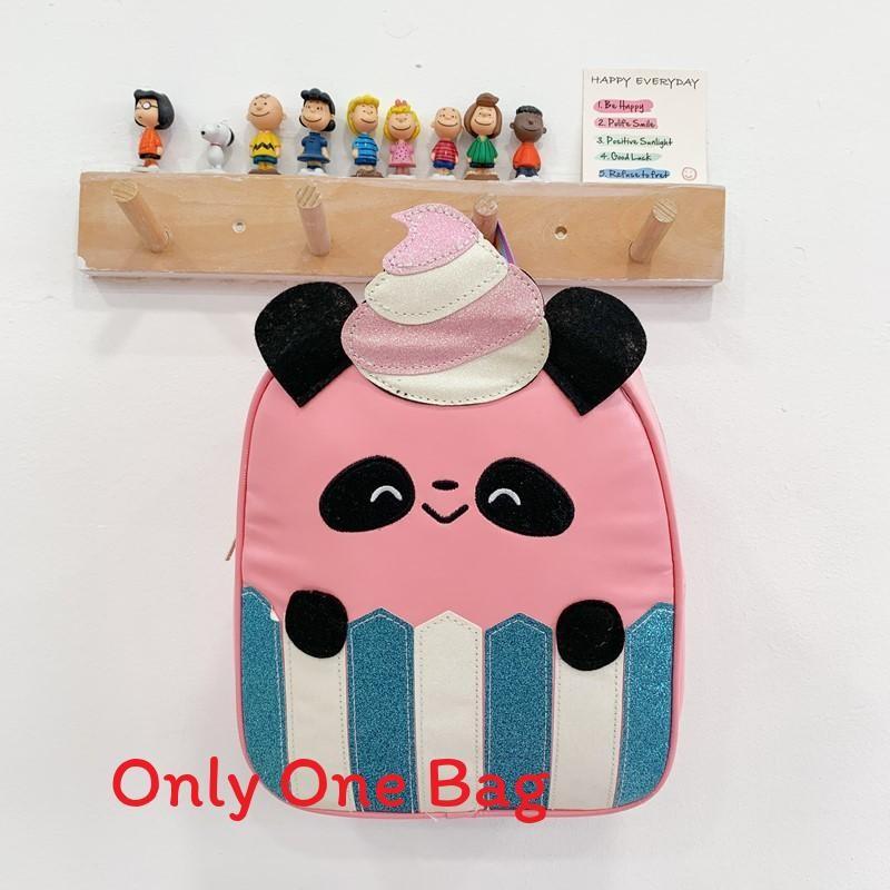Panda Line Cartoon Girls Toddler Backpack With Fashion Sequins For School Use