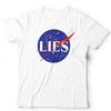 NASA Lies Tshirt Unsex and Kids - Funny Conspiracy Space Alien UFO Moon Landing