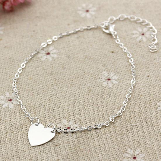 Женщины Любовь Сердце Лодыжки Браслет Браслет Пляжные Сандалии Ноги Ювелирные Изделия