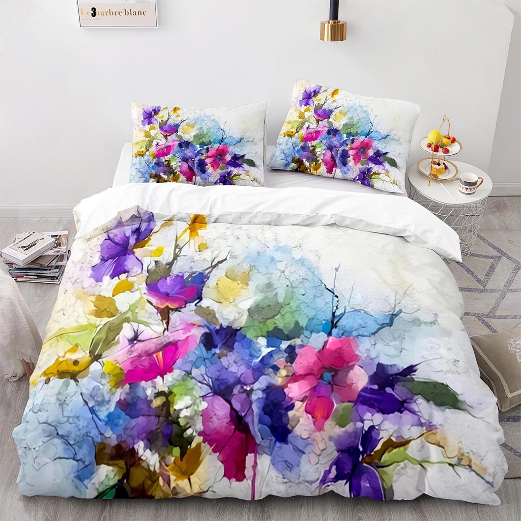 3D Художественный Постельный Комплект С Принтом Масляной Живописи Король Пододеяльник С Наволочками Горячая Распродажа Винтажный Естественный Пейзаж