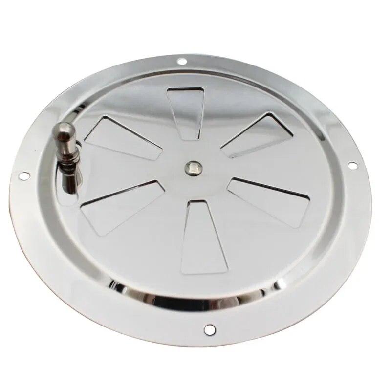 2pcs 125mm Air Louver Vent BBQ Grill Smoker Exhaust Kitchen Vent Stove Stainless Steel Damper Round Home Vents Replacement