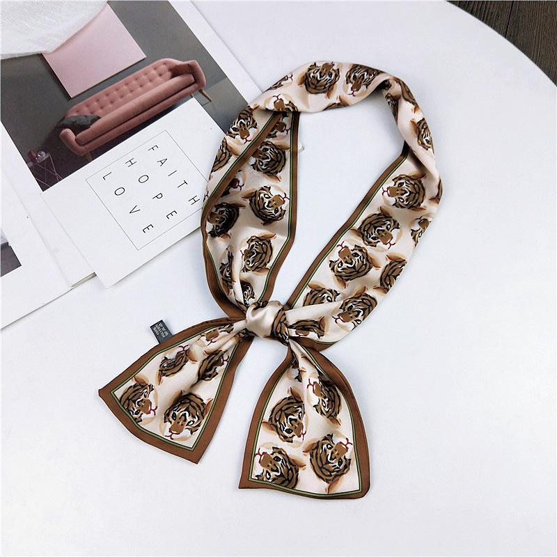 Pingjiao новый стиль весна и осень профессиональное украшение универсальный маленький шелковый шарф женский шарф узкий длинный ремень для волос галстук сумка пояс