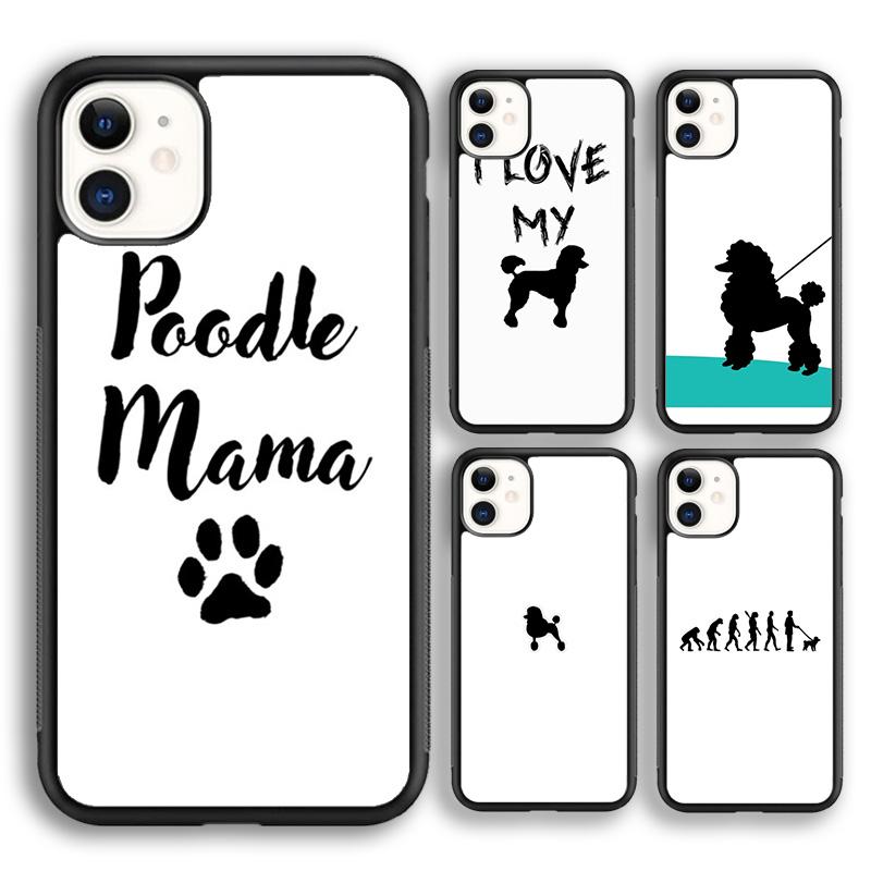 Krajews Life Is Better With A Poodle Silhouette Phone Case Cover For iPhone 17 Air 16 15 14 plus 11 12 13 pro max