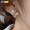 Модные классические жемчужные серьги для женщин, девушек с пожилым темпераментом, серьги в стиле ретро, подарки для девушек, сувениры для банкета