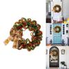 Vibrant Thanksgiving Maple Leaf Bow Decor Wreath For Home And Door Display