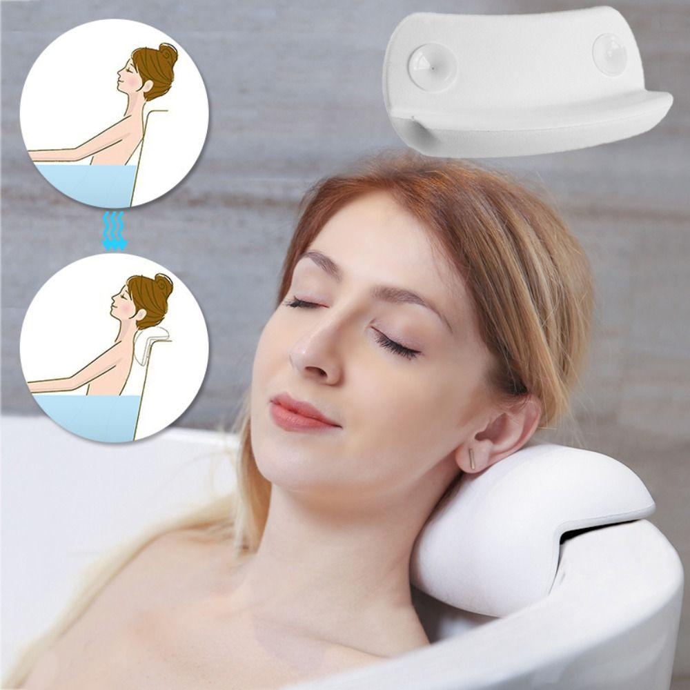 Quick Dry Bathtub Pillow Back Support SPA Bath Accessories Luxury Bathing Headrest Home