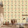 Christmas Cream and Beige Wallpaper for Living Room and Bedroom 50x1000