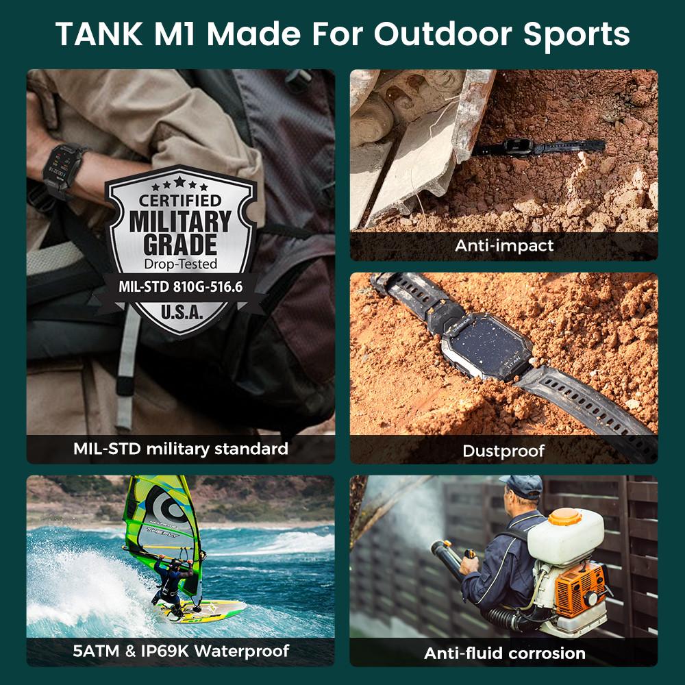 Спортивные смарт-часы для мужчин, военный класс, фитнес, 5 атм, водонепроницаемые, интеллектуальные, онлайн, наручные смарт-часы для телефона Android