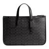 Coach Isaac 40 Logo Zipper Closure Coated Canvas Crossbody Shoulder Tote Bag Large Men bags Charcoal CV970-R8E