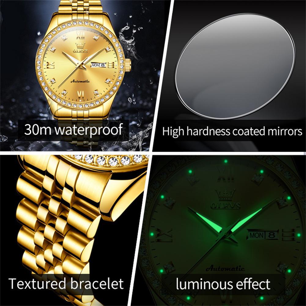 New Top Men's Watch Inlaid Dial Business Fully Automatic Mechanical Watch Men's Watch