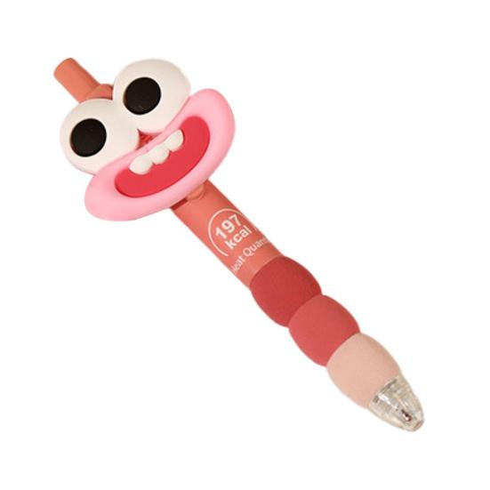 Cartoon Gel Pen Big Mouth Ballpoint Pens 0.5mm Comfort Grip Gel Pens Portable Practical Stationery Supplies for School Work