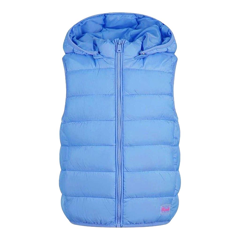 Minoti Girls Quilted Detachable Hood Gilet