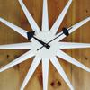 George Nelson Sunburst Clock, Nelson Clock Wall Clock (White)