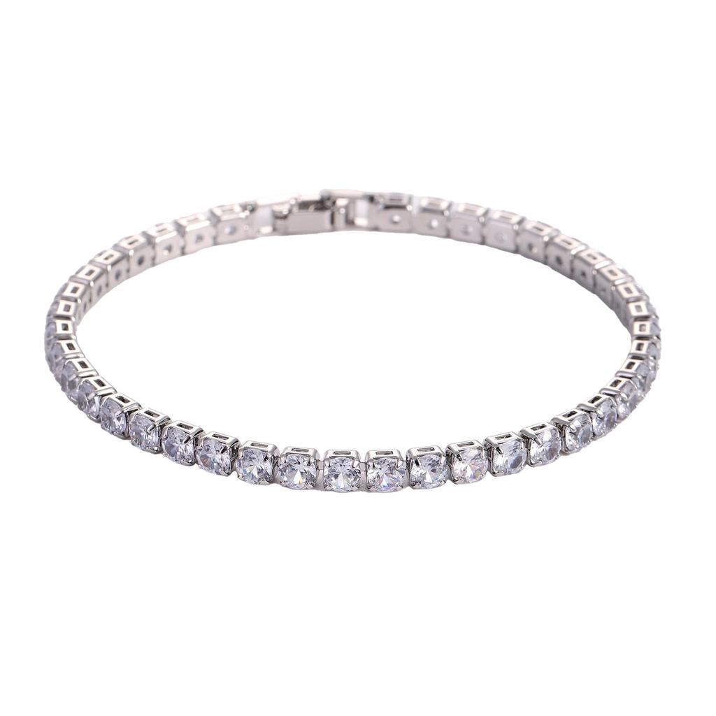 Yinglin Jewelry Европейский и американский унисекс хип-хоп 4.0 микро-паве циркониевый теннисный браслет