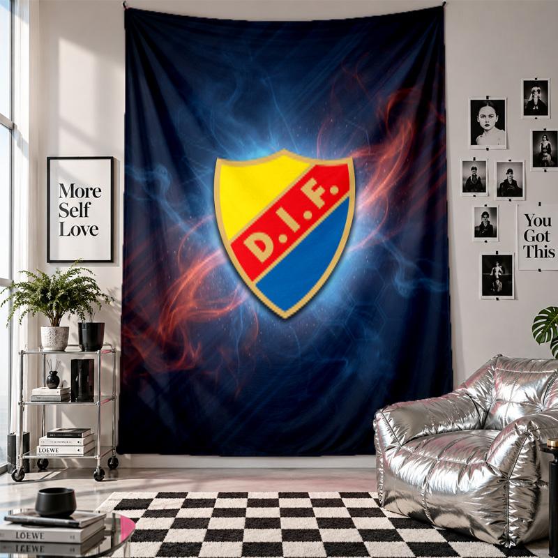 Djurgårdens IF Wall Tapestry Home Decor Wall Hanging Cloth for Bedroom Living Room Background