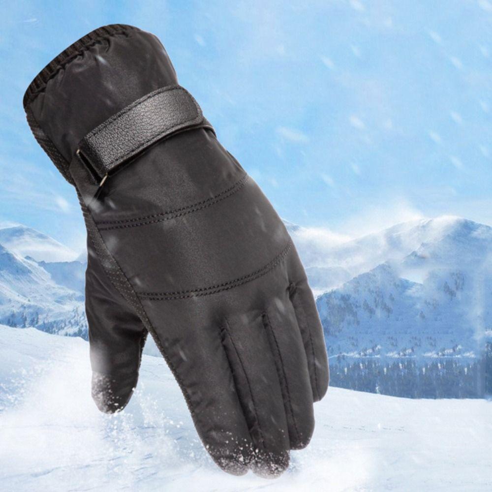 Сохраняющие тепло мужские варежки, многофункциональные перчатки для вождения, подарок, зимние лыжные перчатки, лыжные