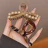 3 Elegant Pearl Medium Claw Clips for Women New Style for 2025 Temperament Hair Clip Shark Clip Light Luxury Headwear Very Suitable for Gifts