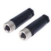 Разъем датчика M8, водонепроницаемый, штекер и гнездо, резьбовая муфта, 3-контактный фланцевый разъем, заднее крепление