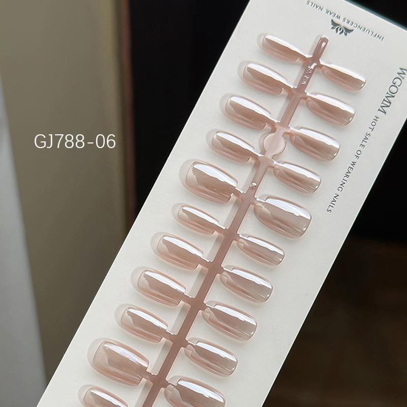 30 шт./лот короткие накладные ногти Aurora кошачий глаз чисто балерина украшения носимые накладные ногти полное покрытие типсы искусство