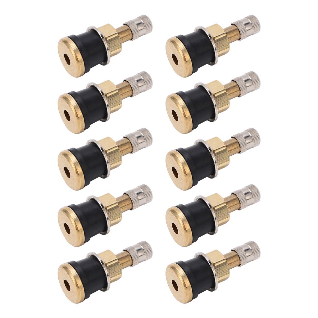 10 Pcs Brass Valve Stem TR501 High Strength Tubeless Truck Valve Stem for 0.625in Valve Holes