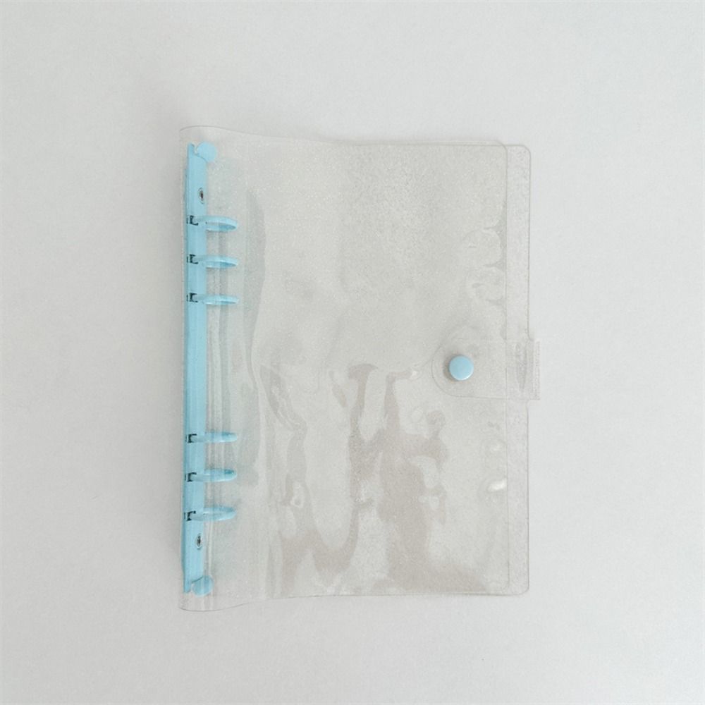 Прозрачный А5 Биндер ПВХ и Металл Держатель для фотокарточек Красивая Обложка для блокнота на кольцах Дневник