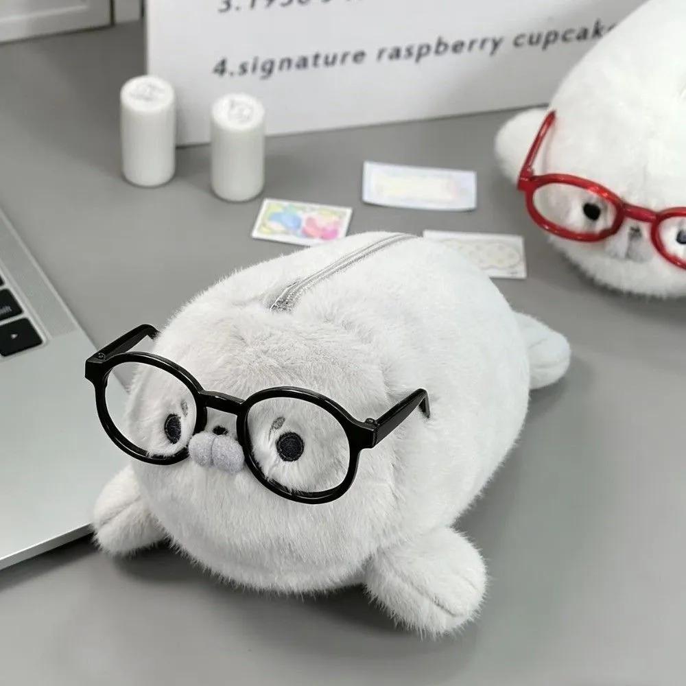 Pen case in the form of a seal doll
