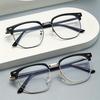 2pc Anti Blue Light Glasses Fashion Square Radiation Protection Eyeglasses HD Computer Metal Eyewear for Women and Men