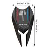 Golf Divot Tool Premium Metal Golf Divot and Ball Markers Putt Shaps for Golfer Black White 2 Colors for Men Women Golfers Gift 5