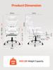 Reclining Office Chair with Footrest, Heavy Duty PU Leather Wide Office Chair, Big and Tall Executive Office Chairs with Lumbar Support, Strong Metal