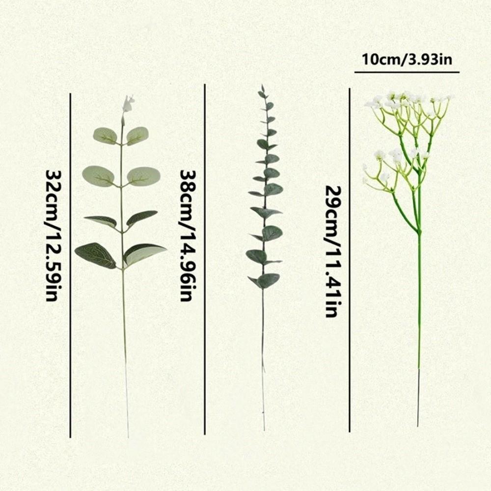 5 шт. Смешанные искусственные цветы Искусственное растение Листья долларового дерева DIY Букеты Свадьба