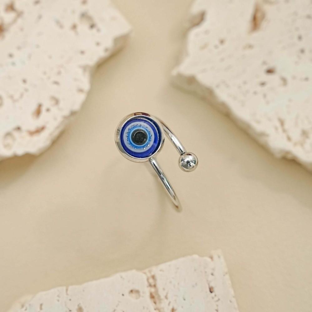 Personalized Demon Eye Bracelet Gothic Blue Eye Ring Adjustable Creative Bangle Special Occasions