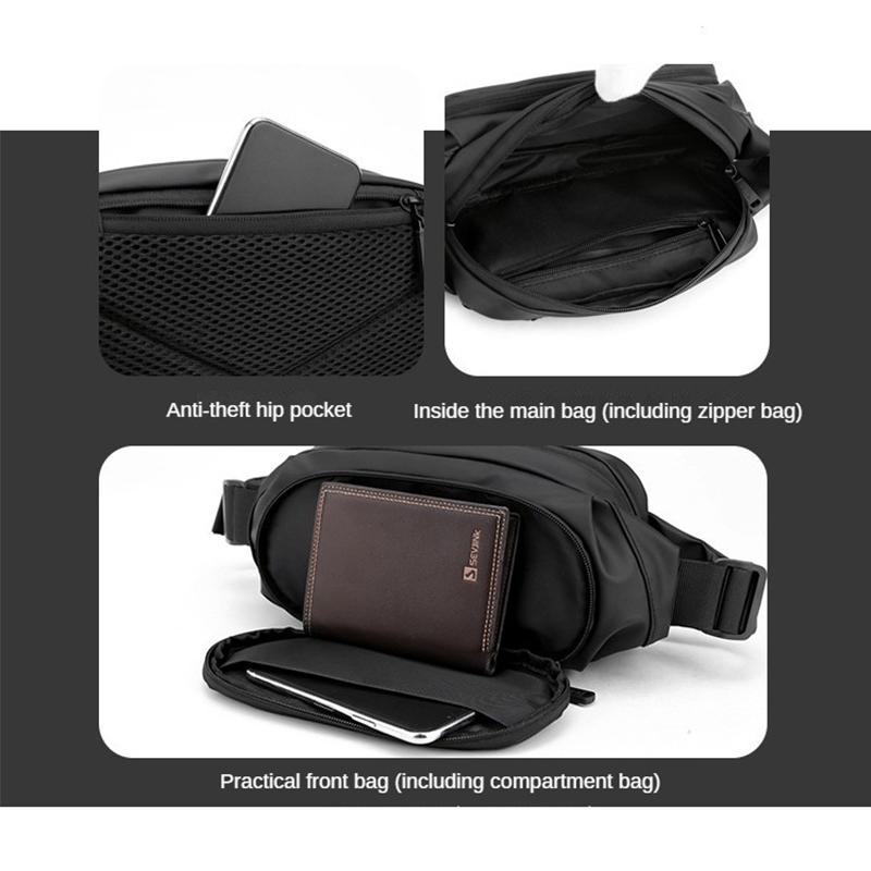Designer Everyday Carry Shoulder Sling Backpack Cross Body Messenger Men'S Riding Chest Bags Sling Bag With Usb Charging