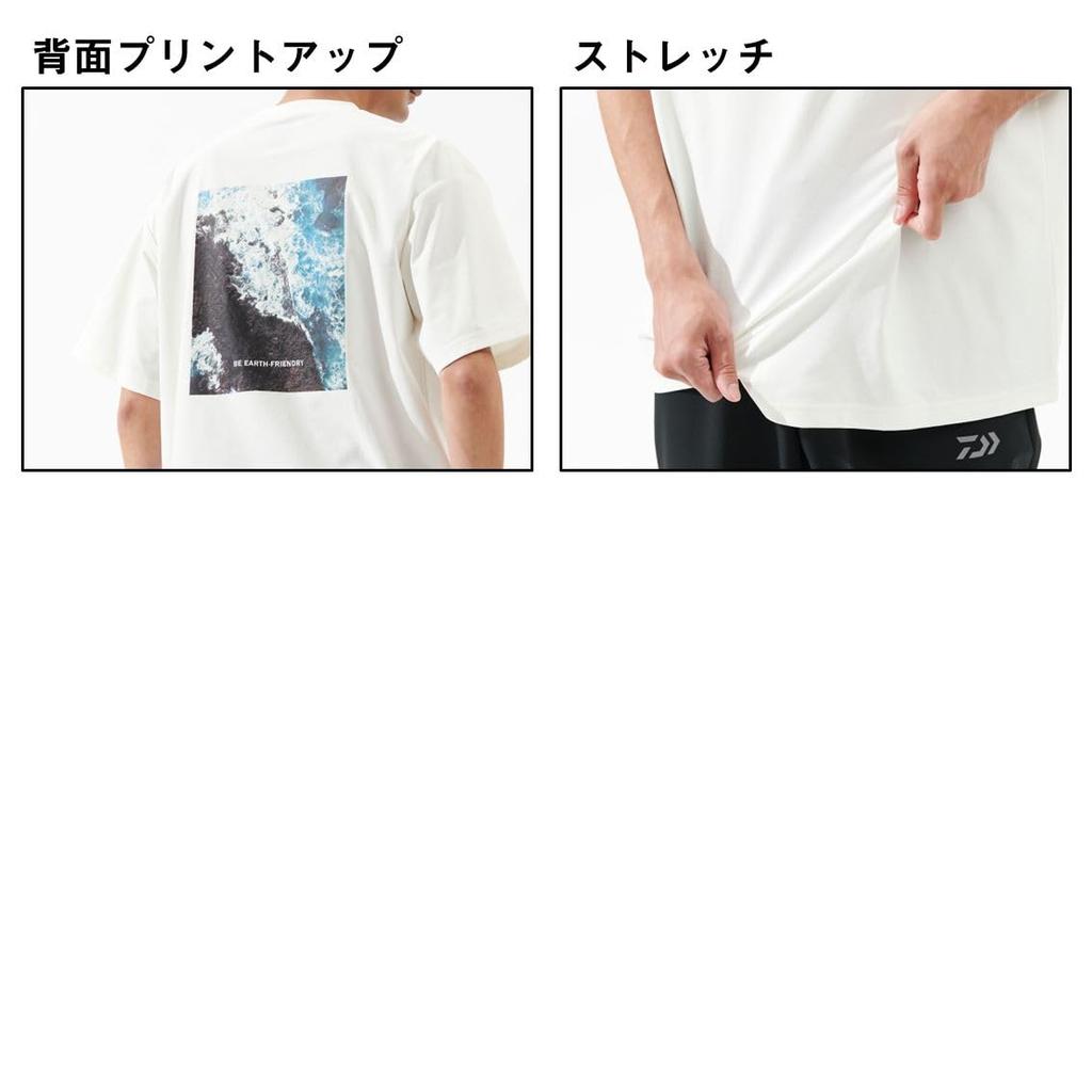 Daiwa Clean Ocean Shirt, Ocean, DE-6525, White, Size L