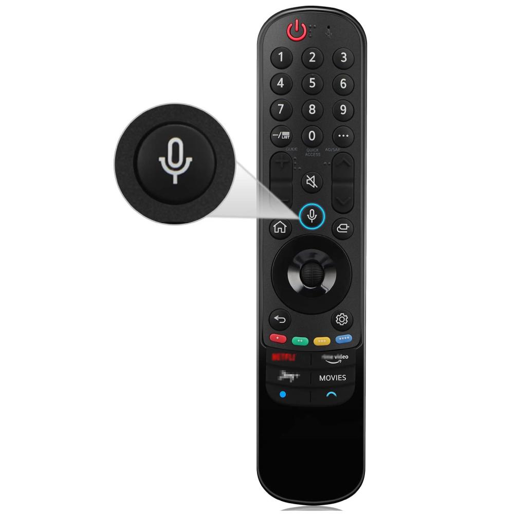 Замена пульта дистанционного управления LG Magic Remote Control MR21GA с функцией голосового управления для телевизоров LG Smart TV UHD OLED QNED NanoCell 4K 8K