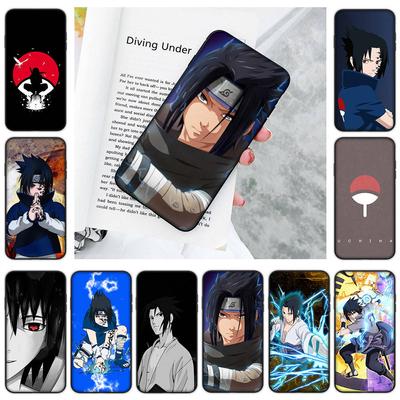 JW74 Наруто Саске черный мягкий чехол для iPhone 16 15 Plus 14 13 Pro 8 SE XR XS Max P30 Nova 5T Y5P Y6 Y7 Y8P Y9 Realme C30 C33 C31 VIVO Y36 V27