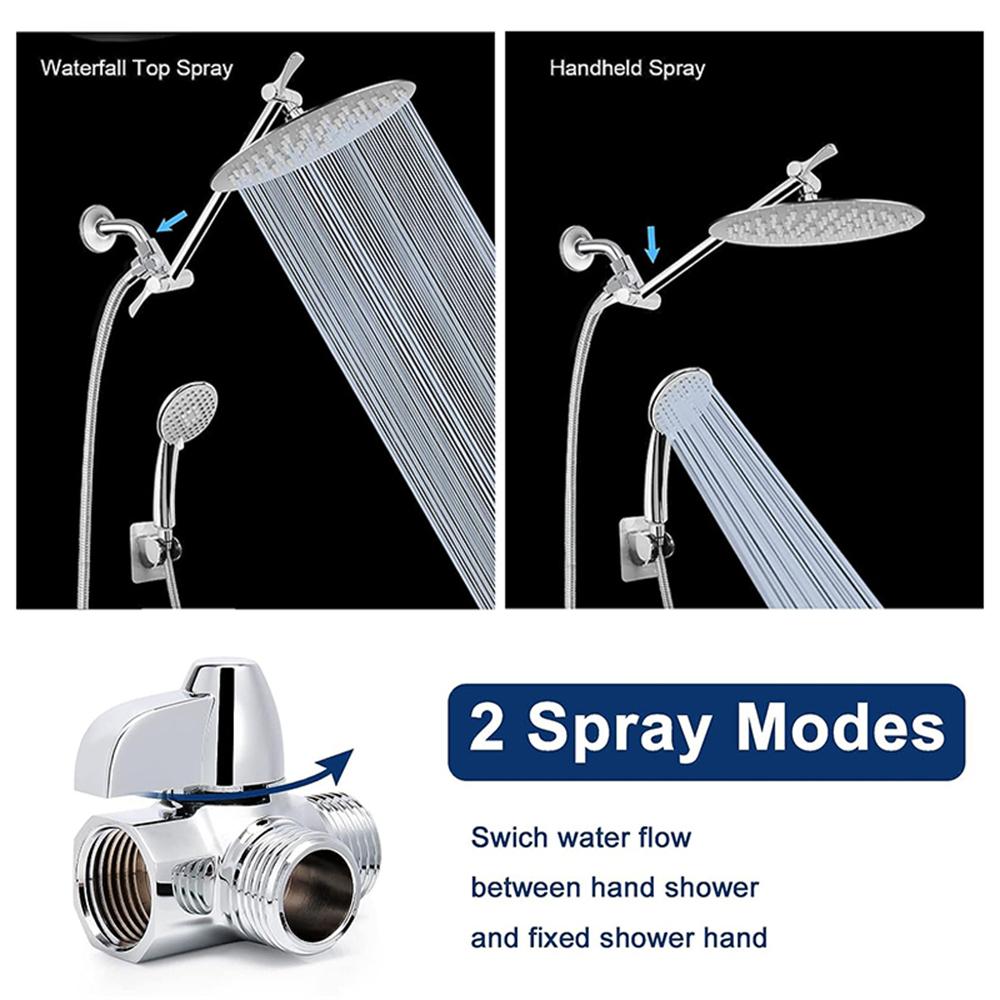 Душевой клапан G1/2" 3-ходовой латунный переключатель для ручной душевой лейки или смесителя для ванны, переключатель выхода, Т-образный клапан, аксессуары для ванной комнаты